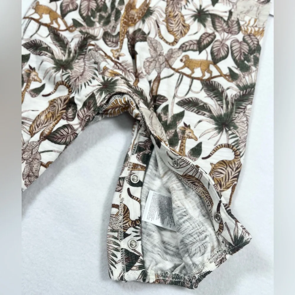 OLD NAVY NWT Baby Girl Jungle Safari Giraffe Romper 3-6m Animal Print Africa‎